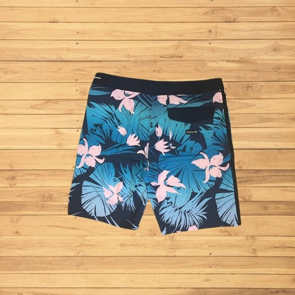 Hurley Floral Boardshorts SZ 32 - Picture 2 of 2